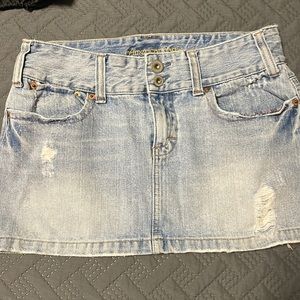 American Eagle denim mini skirt size 8
